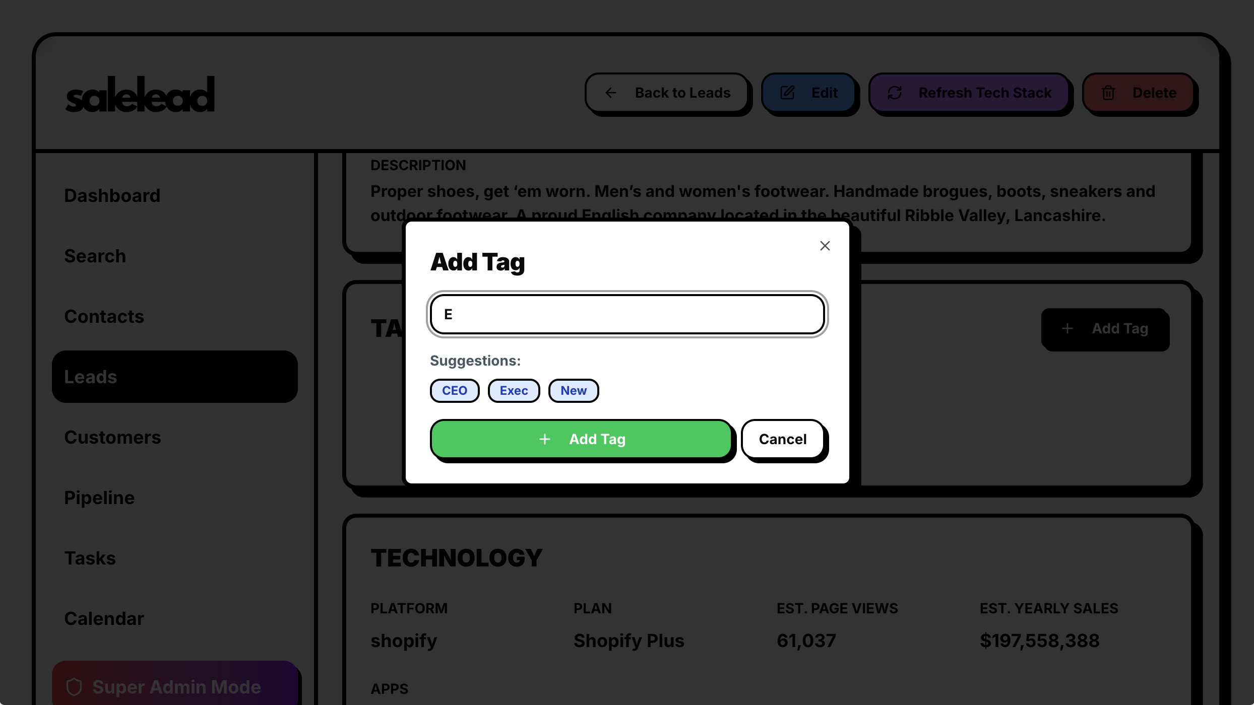 Tags for Leads and Contacts - Image 2